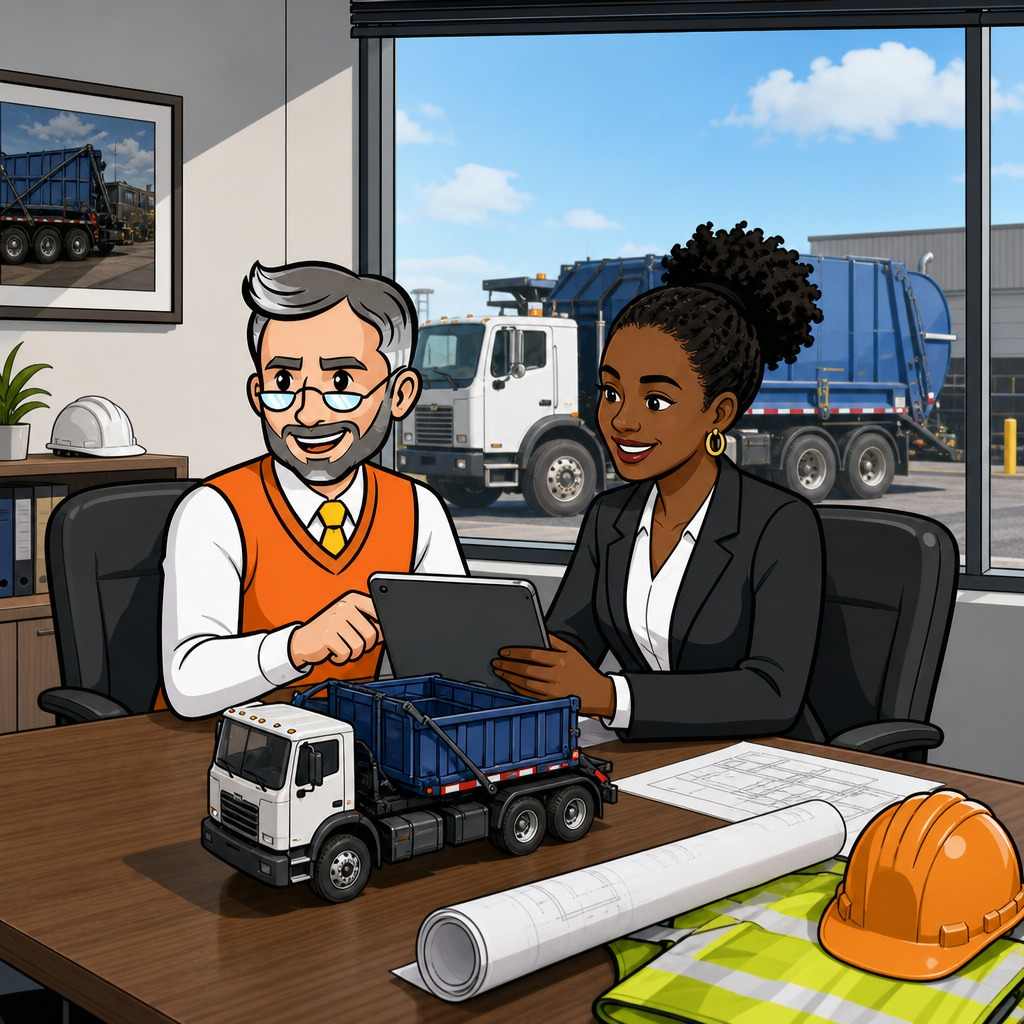 Waste management equipment marketing